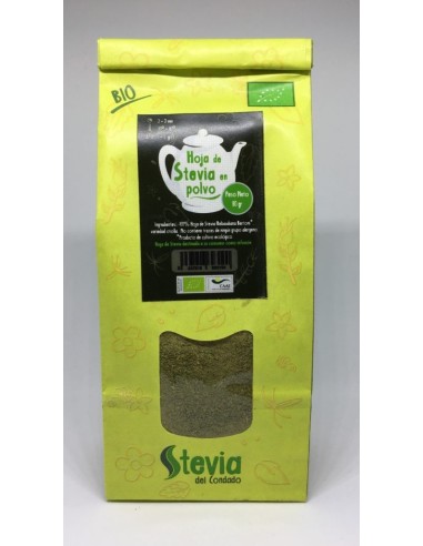 Hoja En Polvo De Stevia Bio 80 Gr de Stevia Del Condado