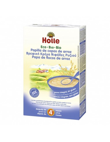 Papilla De Copos De Arroz + 4 Meses 250 Gramos Eco Sg Holle