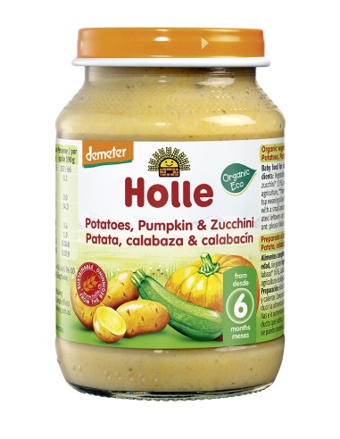 Potito Calabacin Calabaza Y Patata +6 Meses 190G de Holle