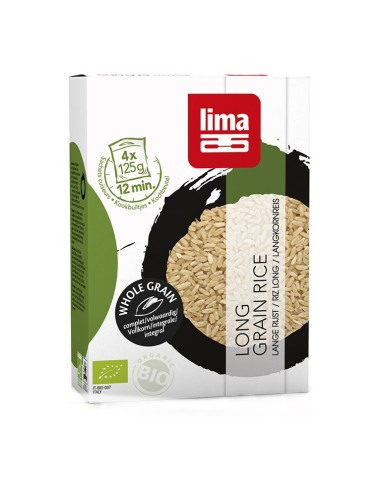 Arroz Integral Largo Lima 4X125 G de Lima