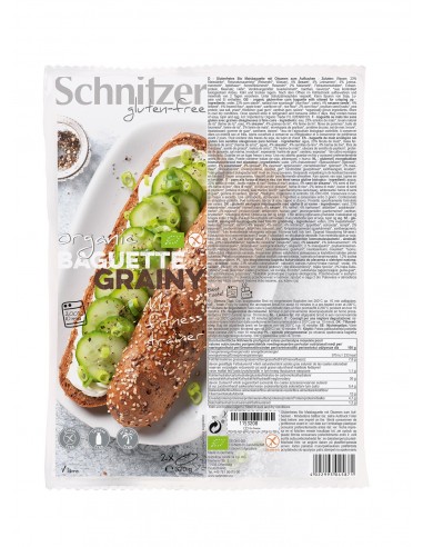 Pan Baguette Semillas Grainy 320Gr Bio Sg Schnitzer