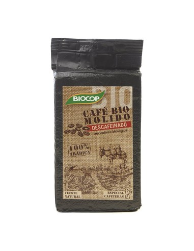 Cafe Descafeinado Molido 100% Arabica 250 G de Biocop