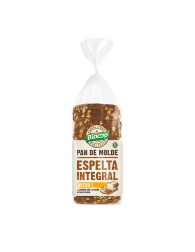 Pan De Molde Espelta  Avena Masa Madre 400 Gramos Bio Biocop