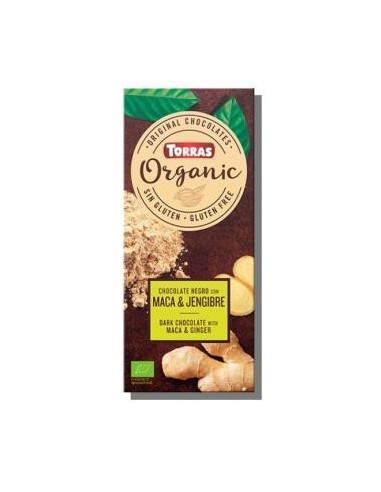 Chocolate Negro Con Maca-Jengibre 100 Gramos Bio Sg Torras