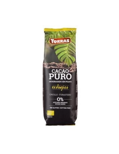 Cacao Puro Desgrasado 150 Gramos Bio Sg Vegan Torras