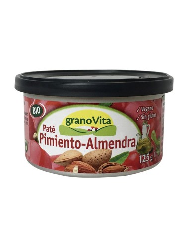 Pate De Pimiento Asado Y Almendra Bio, 125 G de Granovita