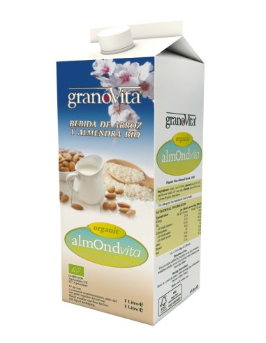 Bebida De Arroz Y Almendra Almondvita Bio 1 Litro de Granovi