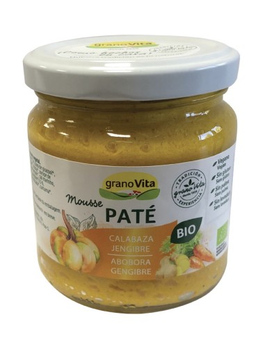 Pate Mousse De Calabaza Y Jengibre Bio, 175 G de Granovita