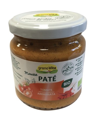 Pate Mousse De Tomate Arrabiata Bio, 175 G de Granovita