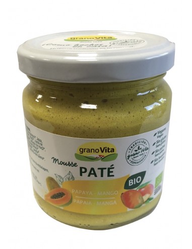 Pate Mousse De Papaya Y Mango Bio, 175 G de Granovita