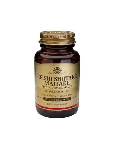 Reishi Shiitake Maitake  50 cápsulas vegetales Solgar