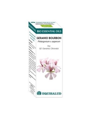 Bio Essential Oil Geranio Bourbon - Qt:Geraniol, Citronelol 10 Ml de Equisalud