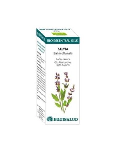 Bio Essential Oil Salvia - Qt: Alfa-Tuyona, Beta-Tuyona 10 Ml de Equisalud