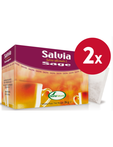 Pack de 2 uds Infusion de Salvia 20 uds de Soria Natural