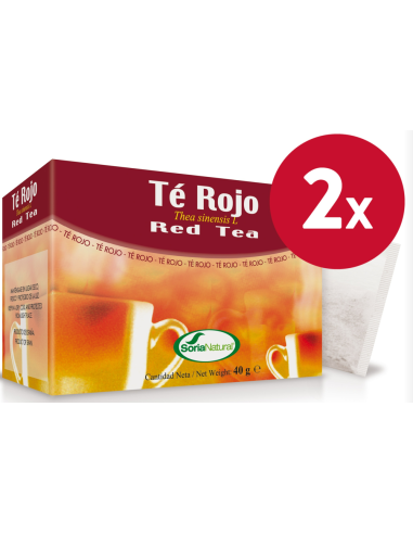 Pack de 2 uds Infusion de Te rojo 20 uds de Soria Natural