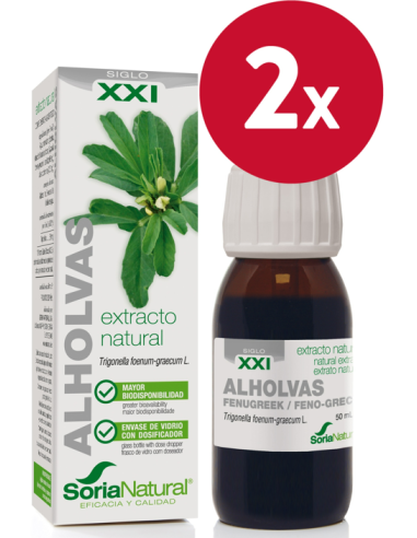 Pack de 2 ud Ext. Alholvas Xxi 50Ml. S/Al de Soria Natural