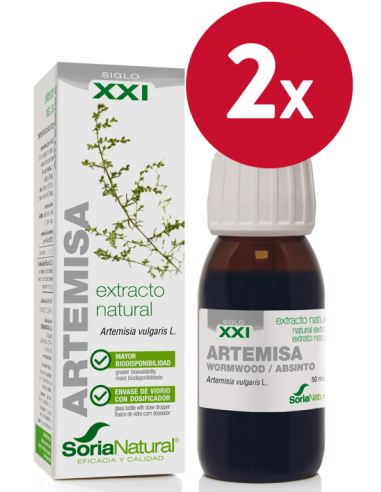 Pack de 2 ud Ext. Artemisa Xxi 50Ml. S/Al de Soria Natural