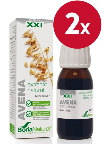 Pack de 2 ud Ext. Avena Xxi 50Ml. S/Al de Soria Natural