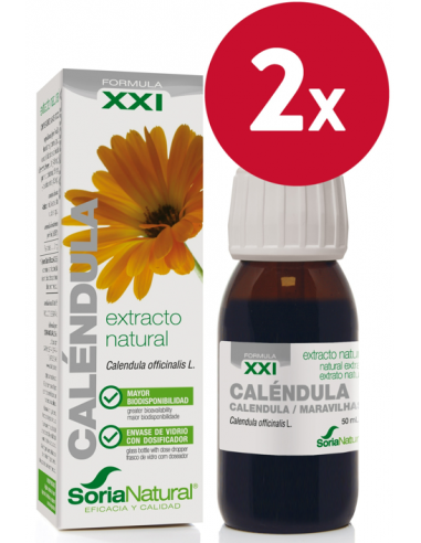 Pack de 2 ud Ext. Calendula Xxi 50Ml. S/Al de Soria Natural