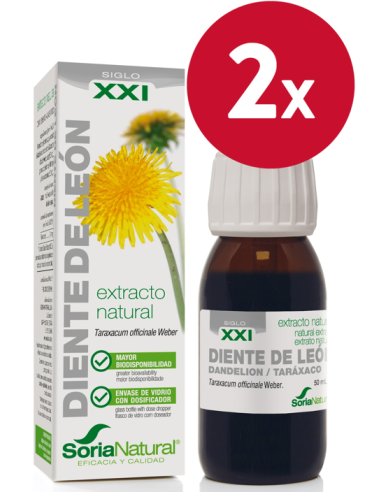 Pack de 2 ud Ext. Diente De Leon Xxi 50Ml. S/Al de Soria Nat