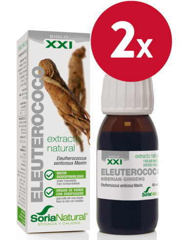 Pack de 2 ud Ext. Eleuterococo Xxi 50Ml. S/Al de Soria Natur