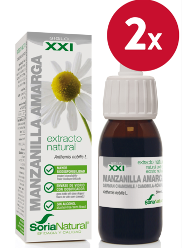 Pack de 2 ud Ext. Manzanilla Amarga Xxi 50Ml. S/Al de Soria