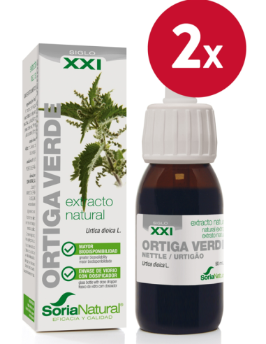 Pack de 2 ud Ext. Ortiga Verde Xxi 50Ml. S/Al de Soria Natur