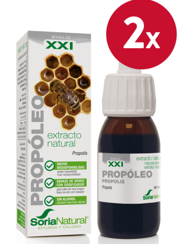 Pack de 2 ud Ext. Propoleo Xxi 50Ml. S/Al de Soria Natural