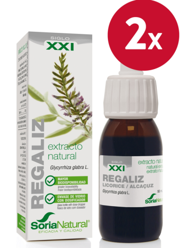 Pack de 2 ud Ext. Regaliz Xxi 50Ml. S/Al de Soria Natural