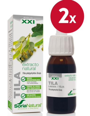 Pack de 2 ud Ext. Tila Xxi 50Ml. S/Al de Soria Natural