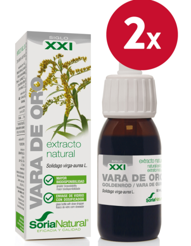 Pack de 2 ud Ext. Vara De Oro Xxi 50Ml. S/Al de Soria Natura