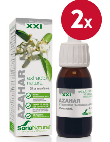 Pack de 2 ud Ext. Azahar Xxi 50Ml. S/Al de Soria Natural