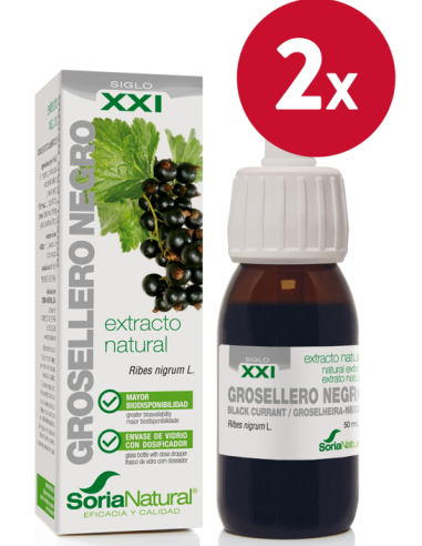 Pack de 2 ud Ext. Grosellero Negro Xxi 50Ml. S/Al de Soria N