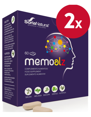 Pack de 2 ud Memoalz 30 Comprimidos de Soria Natural