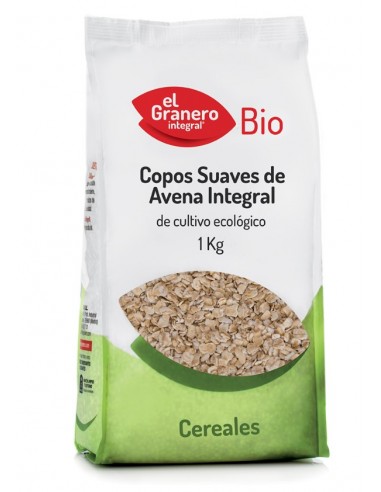 Copos Avena Suaves Integral Bio 1 Kg De Granero