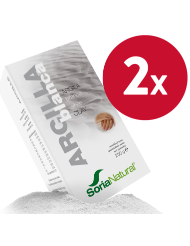 Pack de 2 ud Arcilla Blanca 250Gr. de Soria Natural