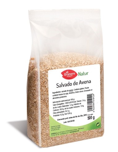 Salvado De Avena (500 G) - El Granero Integral Comprar Barato