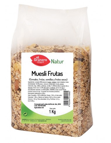 Muesli Frutas, 1 Kg de El Granero Integral