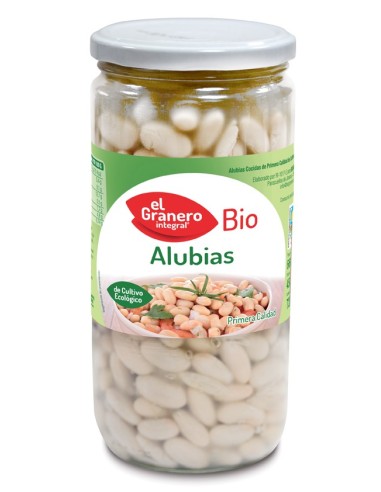 Alubias Blancas Cocidas Bio, 660 G de El Granero Integral