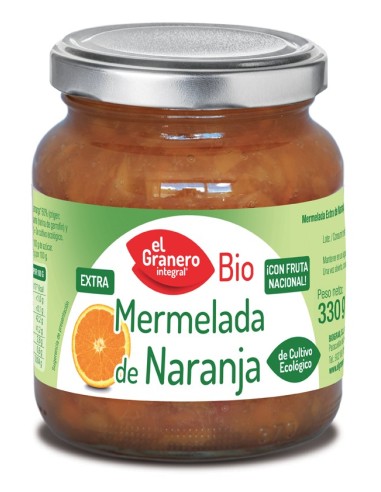 Mermelada De Naranja Bio, 330 G de El Granero Integral