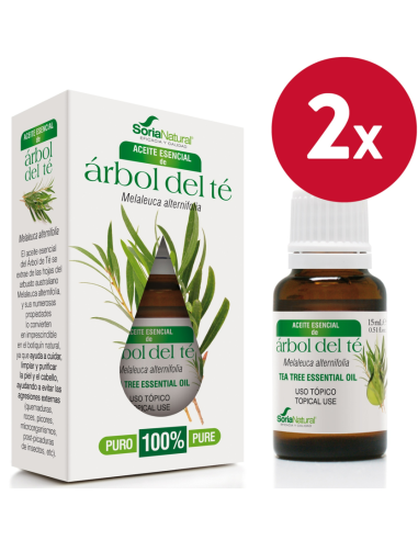 Pack de 2 Aceite Esencial de Arbol de Te 15 ml de Soria Natural