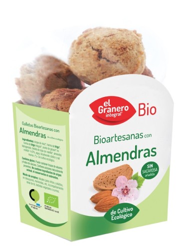 Galletas Artesanas Con Almendra Bio, 220 G de El Granero Integral