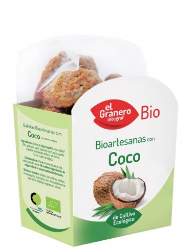 Galletas Artesanas Con Coco Bio, 220 G de El Granero Integral