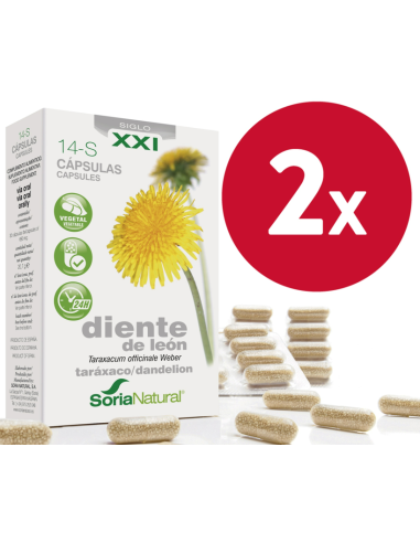 Pack de 2 uds Diente Leon 30 capsulas de Soria Natural