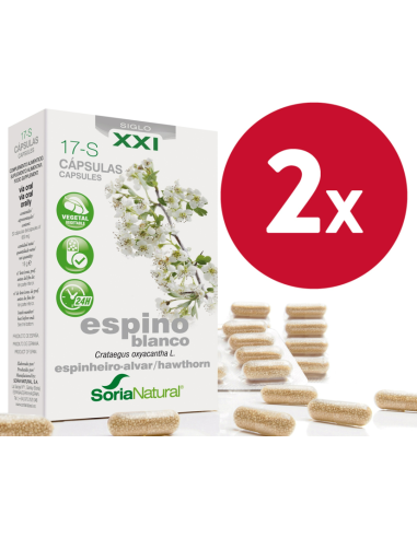 Pack de 2 uds Espino Blanco 30 capsulas de Soria Natural