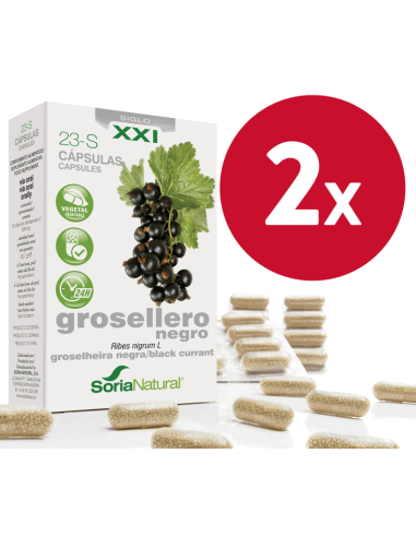 Pack de 2 uds Grosellero Negro 30 capsulas de Soria Natural