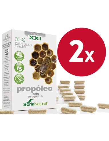 Pack de 2 uds  Propoleo 30 capsulas de Soria Natural