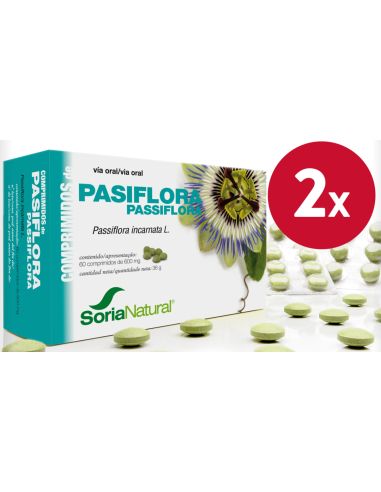 Pack de 2 ud Pasiflora 60 Comprimidos de Soria Natural