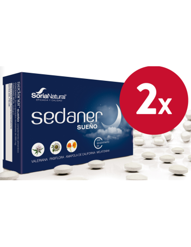 Pack de 2 ud Sedaner Sueño 24 Comprimidos de Soria Natural