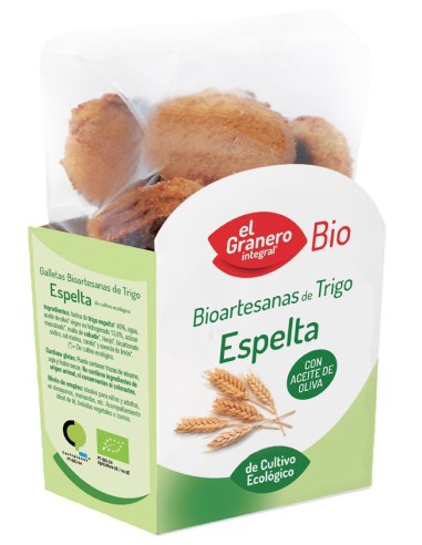 Galletas Artesanas De Trigo Espelta Bio, 220 G de El Granero Integral